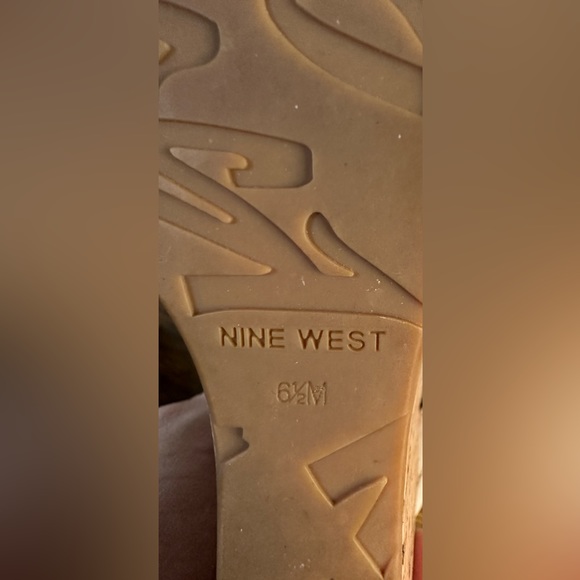 Nine West Erino Gray Leather Platform Wedge Gladiator Sandals Size 6.5 - Picture 8 of 8